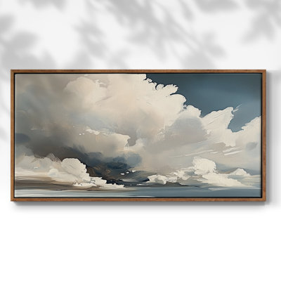 Série paysage - LXVII - Toile tendue avec châssis encadré - Prêt à être accroché