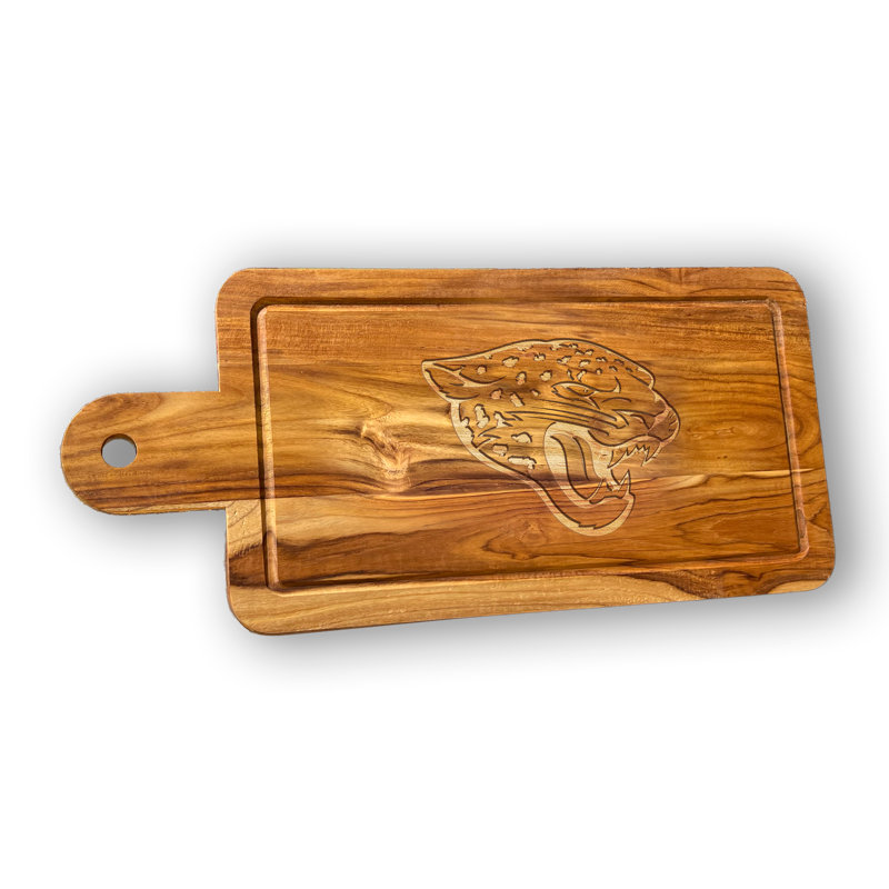Jacksonville Jaguars Lasered Engraved Team Rectangle Cutting Board, Jacksonville Jaguars