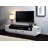 Oluwasegun 2-Drawer Rectangular TV Stand in White/Black