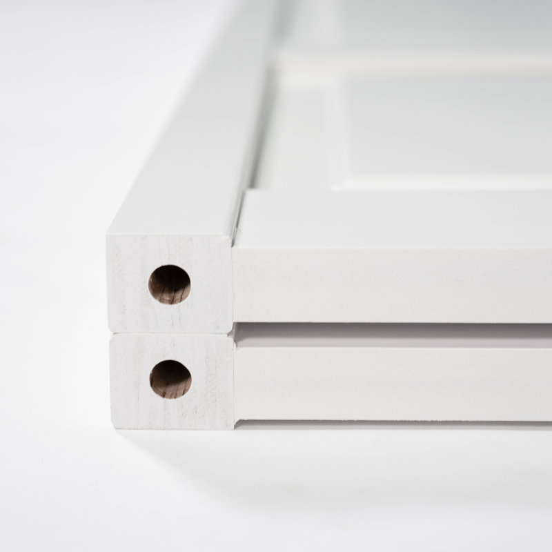 Bi-pli traditionnel à quatre panneaux blanc, L 24 po x H 80 po