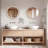 Round Wall Mirror, Farmhouse Circle Mirror
