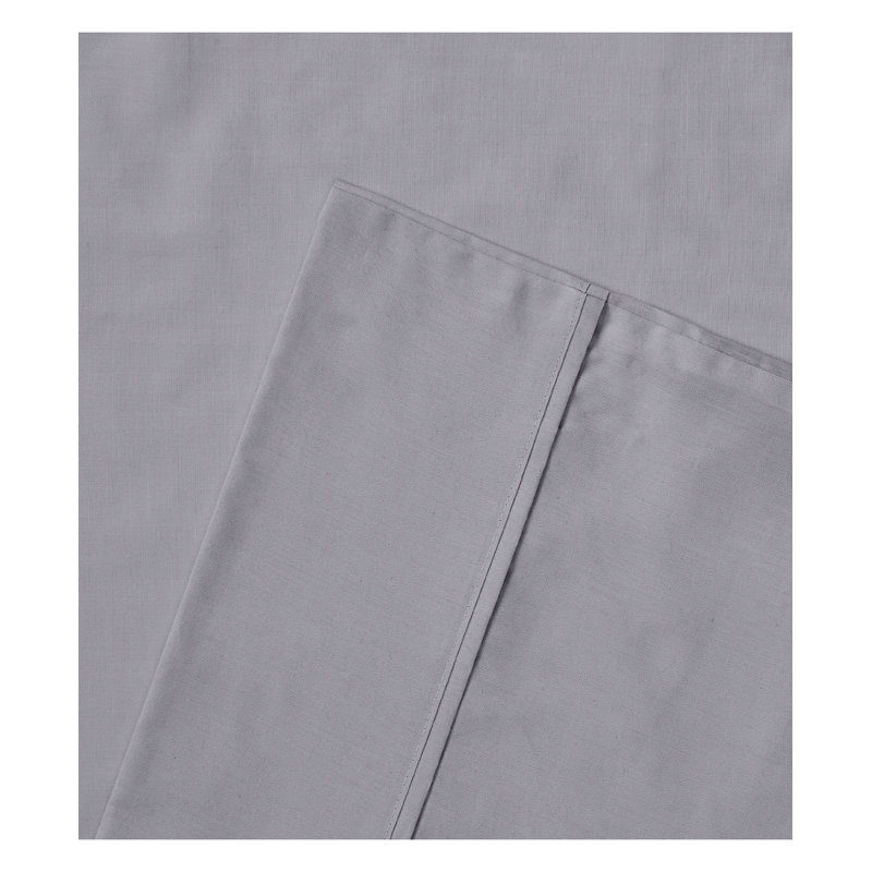 Ensemble de draps 100% coton 200 fils 200 fils, Très grand californien, gris