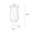 Dekotah 1-Light Matte Black Hammered Hardwired Lantern Head
