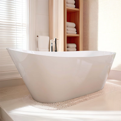 67'' x 29.5'' Soaking Acrylic Bathtub