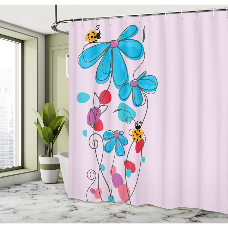 Ensemble de rideau de douche Kids, H 69 po x l 84 po, Ciel profond