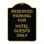 Enseigne Signmission Designer Series - Stationnement réservé aux clients de l'hôtel | Enseigne architecturale noire et dorée en aluminium de gros calibre 18 po x 24 po | Protégez votre entreprise et votre commune | Fabriqué aux États-Unis