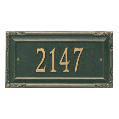 Gardengate Personalized Grande 1-Line Wall Address Plaque