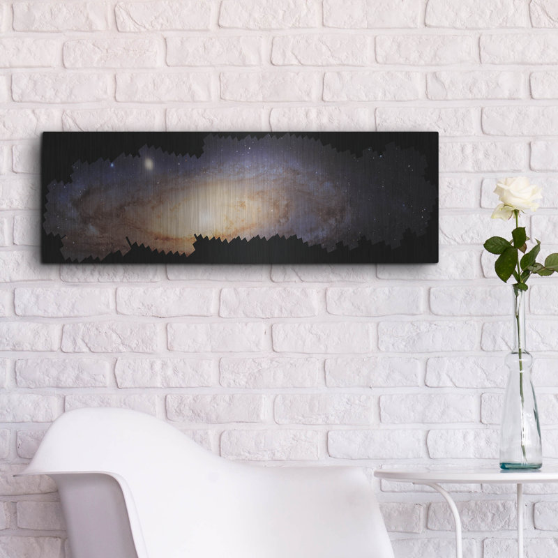  'Andromeda Galaxy - Hubble Space Telescope' by NASA Metal Wall Art, 36" x 12"