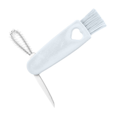 Bouteille d'eau trois dans une tasse, brosse de nettoyage de style japonais, anneau de caoutchouc, brosse de nettoyage, bouteille de lait, brosse isolante