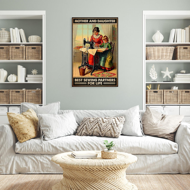 «Hadria Best Sewing Partners For Life», impression sur toile, H 36 po x l 24 po x P 1,25 po