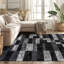 Tapis noir / gris à motif abstrait Abstract-1091241078