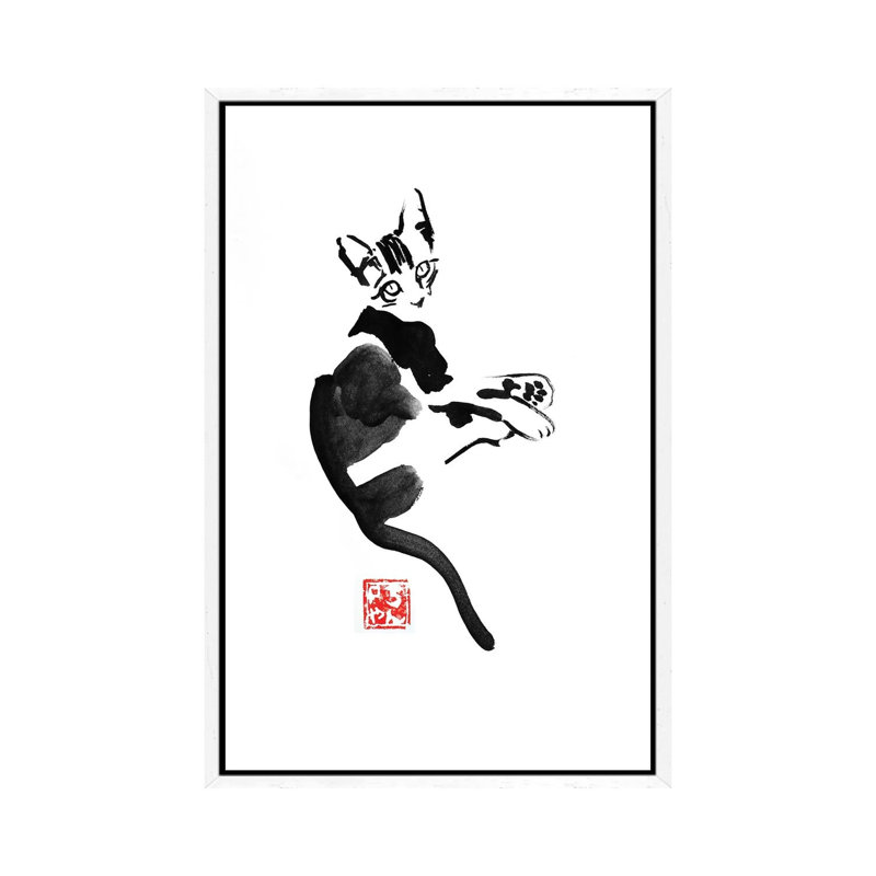 Couché by Péchane - Print on Canvas, White Framed, 66.04 cm H x 45.72 cm W