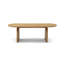 Table basse ovale 47,24 ", table de centre moderne, table d'appoint pour salon, petit espace, bureau, facile à assembler-1912471279