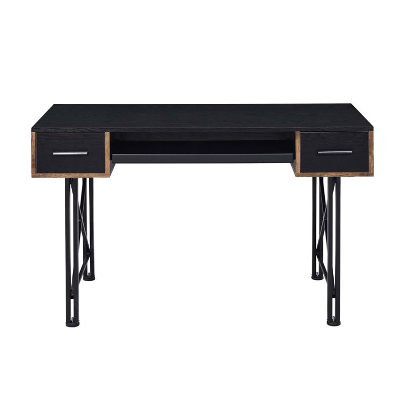 Rectangular Computer Desk With 2 Drawers
