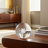Modern Glass Crystal Orbs Sculpture for Living Room Decorations - Decorative Figurine Object for Office or Home Decor - Clear & Frost-1599795830