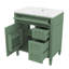 Ensemble de meuble-lavabo moderne de 30 pouces avec lavabo sur le dessus, comprenant 2 tiroirs et un tiroir supplémentaire-88843624