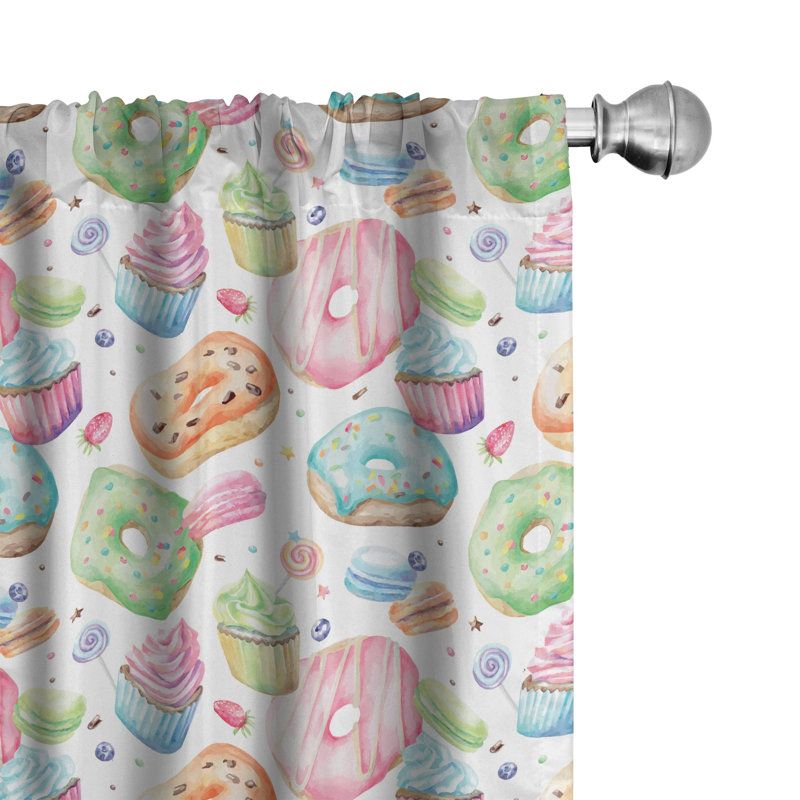 Dessert Semi-Sheer Rod Pocket Sliding Panel, 28" x 95"