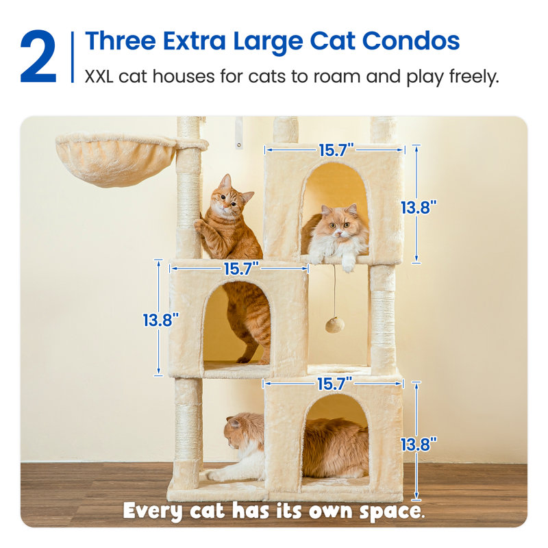 Arbre à chat 70 "Dandry, Beige