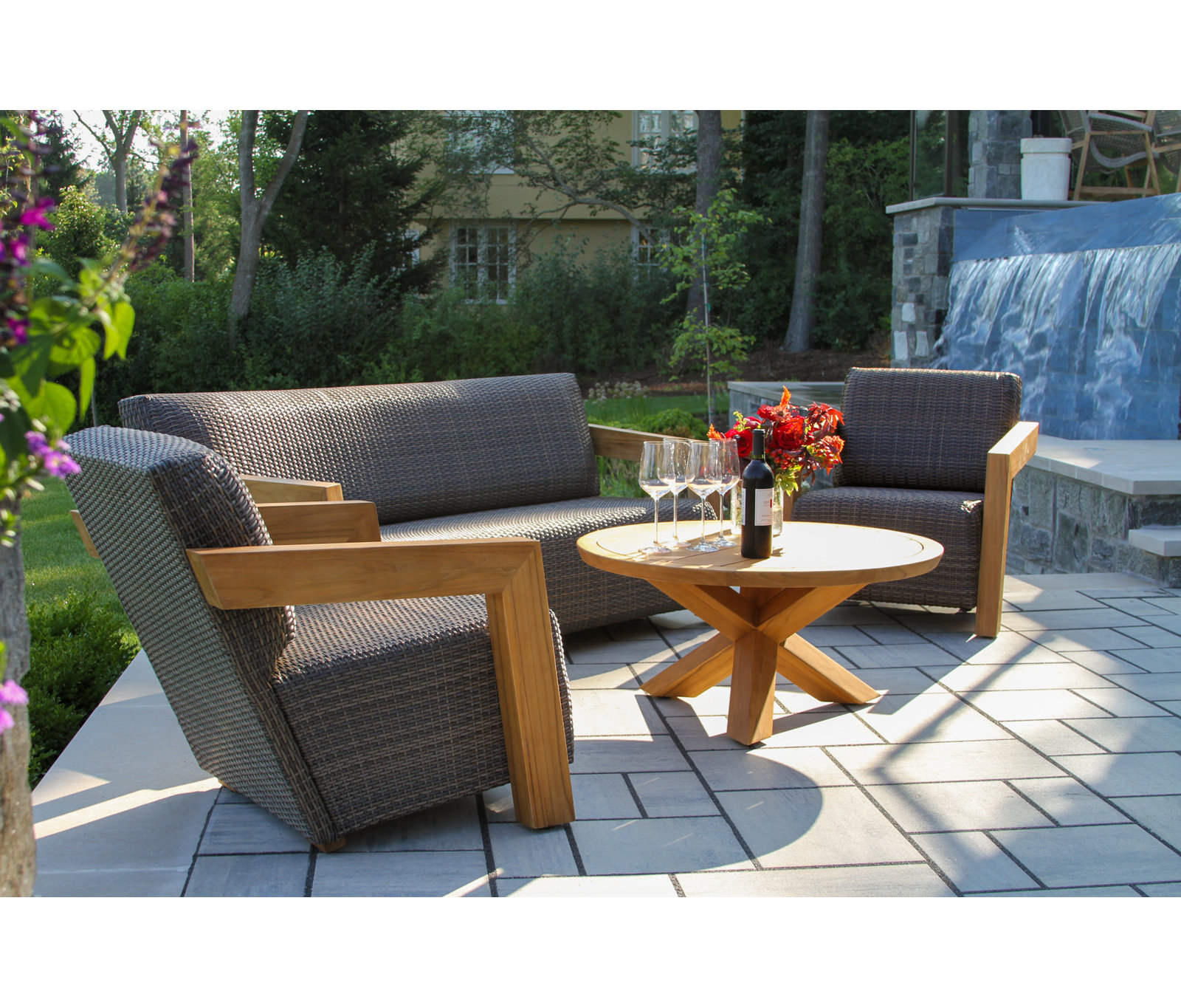 Levitt 5-Person Teak Patio Seating Group