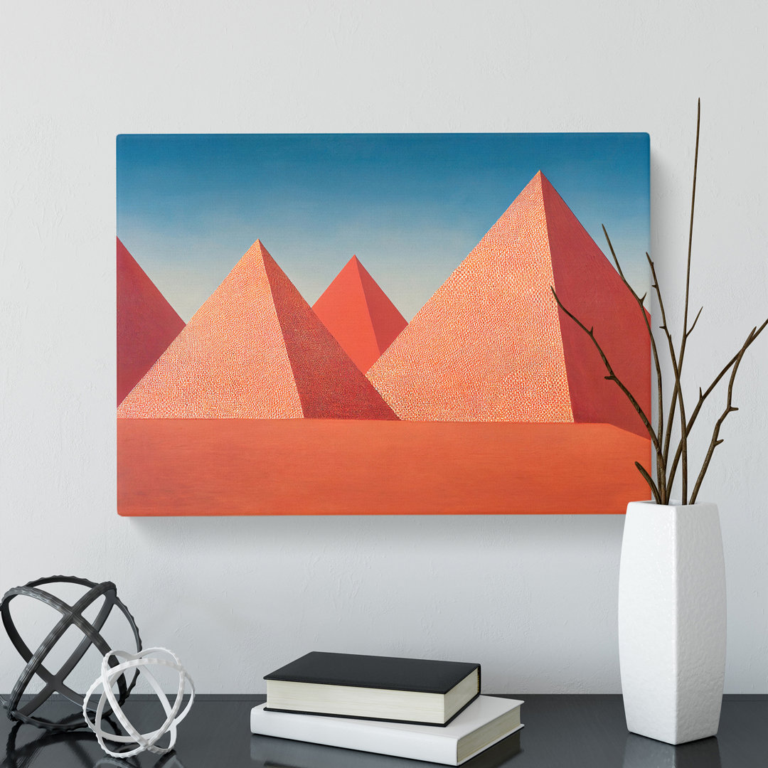 Modern Pyramids Vol.1 Abstract - Wrapped Canvas