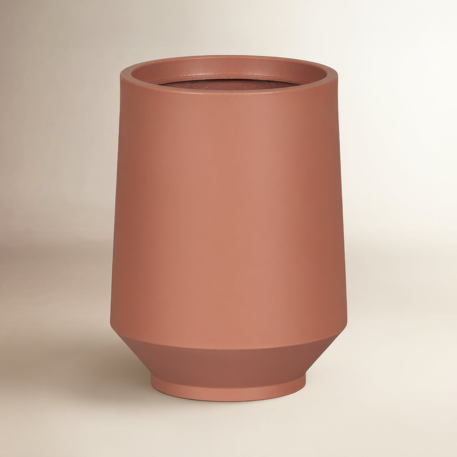 Dalya Pot Planter, 16.25" H x 12.25" W x 12.25" D, Orange