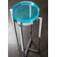 Signature Designs Glass Tray Top Cross Legs End Table
