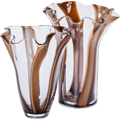  Ensemble de vases en verre à volants Mia