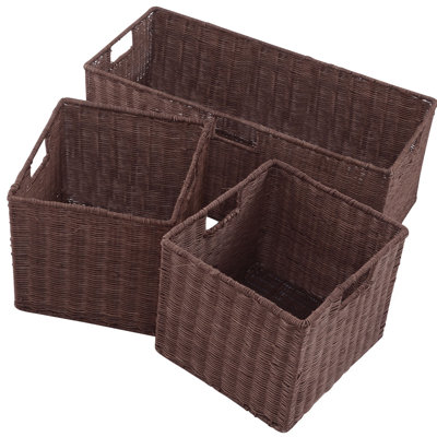 Gracie Oaks Wicker Box