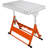 Welding Table 30" x 20", 400lbs Load Capacity Steel Welding Workbench Table on Wheels, Folding Work Bench with Three 1.1" Slot, 3 Tilt Angles, Adjustable Height