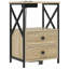 Bedside Cabinet With Charging Station With Drawer-1999001554