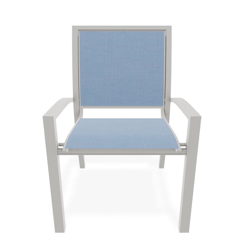 Kendall Outdoor Dining Chair, Snow, Sky
