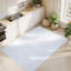 Tapis blanc à poils longs lavable Hardage-676650314