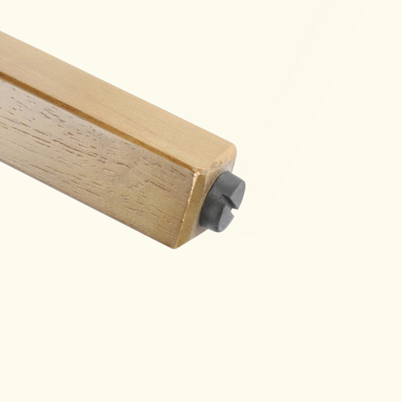 Tabouret de bar d'intérieur en bois, finition noyer, ensemble de 2
