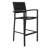 Carlo 5-Pieces Patio Bar Set, Faux Wood Tabletop with 4 High Stools