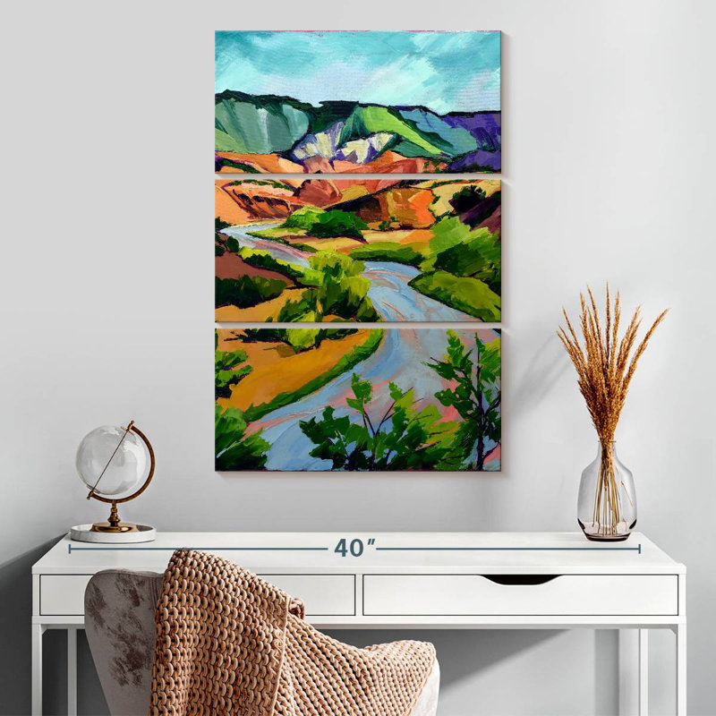 Tergel, Nouveau-Mexique, paysage, H 32 po x l 20 po