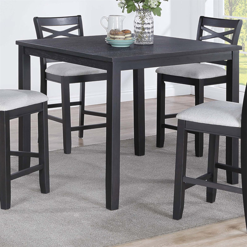 Mobilier de salle à manger 5 pièces gris anthracite