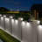 Solar Powered Integrated LED Deck Lights Outdoor Waterproof Step Light for Fence Patio Yard Pathway-63599636