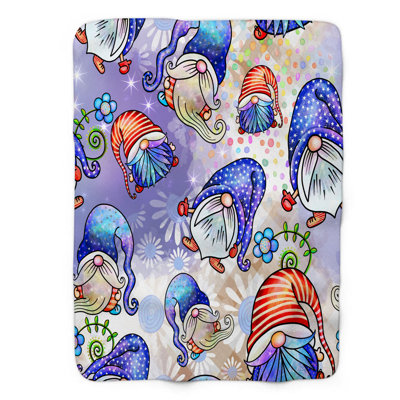 Groovy Pattern - 1 Piece Premium Sherpa Blanket
