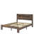 Full Platform Bed with Wooden Bed Frame, Storage LED Headboard & 2 USB Ports, Noise-Free, No Box Spring, Large Under-Bed Storage, Dark Brown-878594187