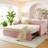 Upholstered Velvet Daybed with Trundle Bed-216178647