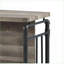 Îlot de cuisine avec 5 tablettes, chêne antique Bois gris sable + métal, 59 po de largeur | Chêne | Bois et métal | Grand (59 po)