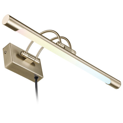 LED Picture Light, Swivel Metal Artwork Lamps, 15.75 Inch, 2700K/3000K/4000K Selectable, Plug-n-Play & Hardwire Art Lighting