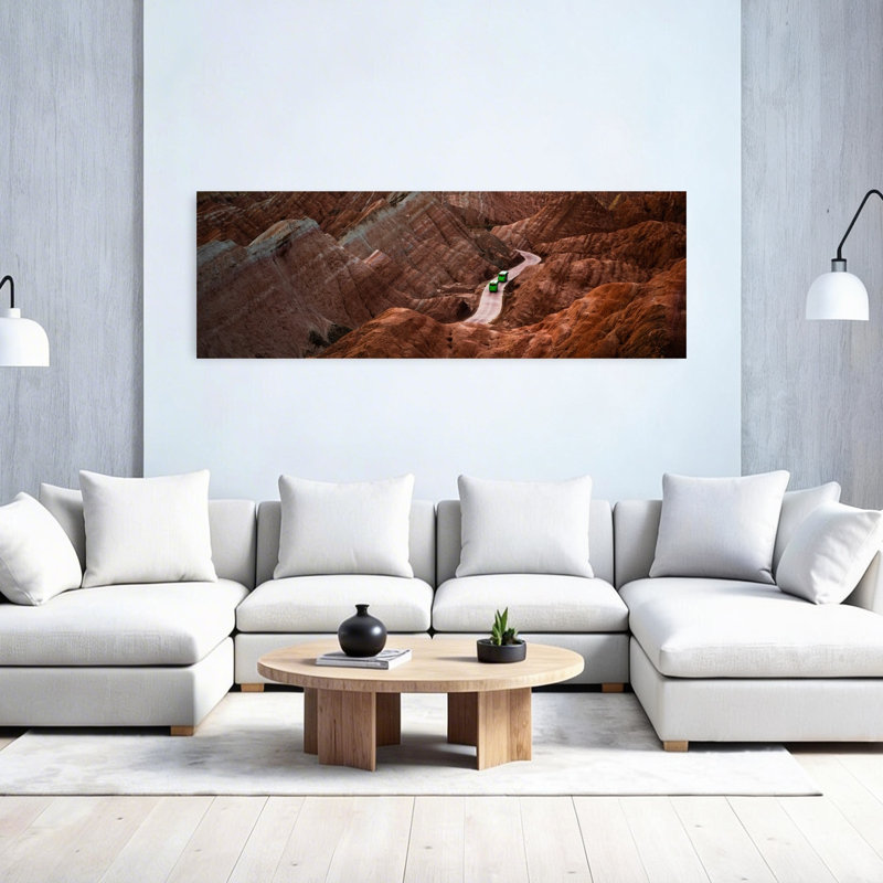 Winding Mountain Road by Wangyf6483 - Wrapped Canvas Panoramic Print, 50.8 cm H x 152.4 cm W