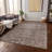 Machine Washable Indoor/Outdoor Christain ACN1228 Brown Rug-109530306