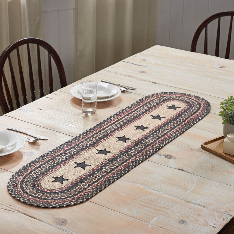 Geometric Round Table Runner, 13" x 48"