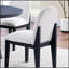 Chaises de salle à manger en tissu avec support ergonomique et texture douce et confortable pour une assise moderne et confortable