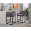 Tabouret de bar en cuir Vegan-840680095-842983107