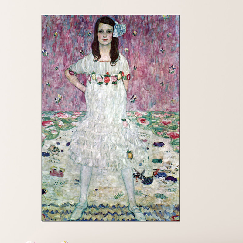 Gustav Klimt - Single Picture Frame Print on Wood, 135cm H x 90cm W x 1.8cm D