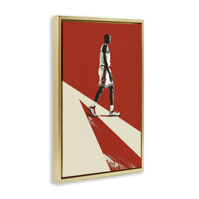 Retro Basketball Legend Floating Frame, design by Ray Powers