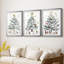 Christmas Holiday Art CECX - reproduction sur mesure encadrée de qualité supérieure - 3 pièces-1729278313-1729278317